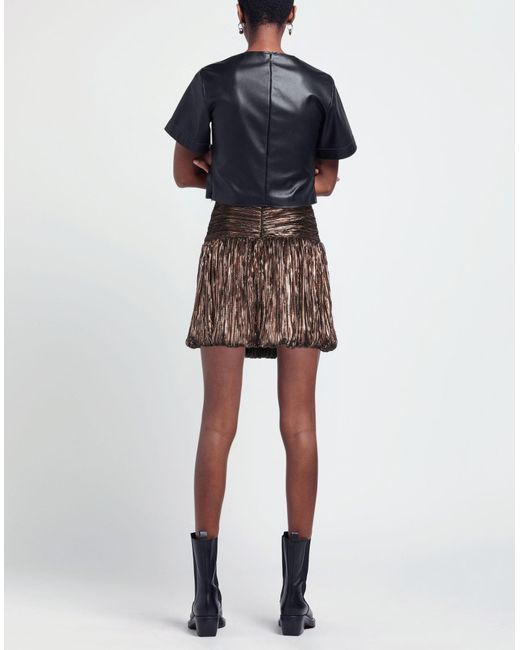 Sabina Musayev Brown Mini Skirt
