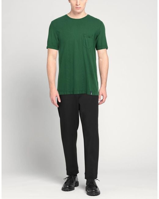 Drumohr Green T-Shirt Cotton for men
