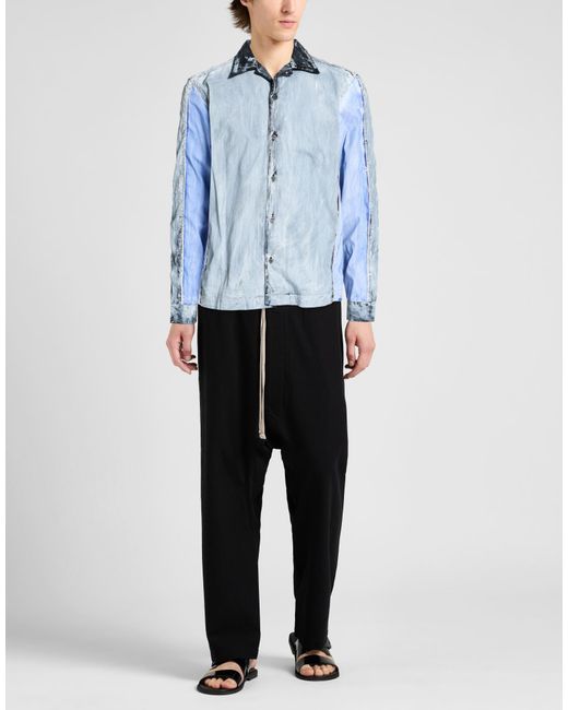 DIESEL Blue Shirt Cotton for men
