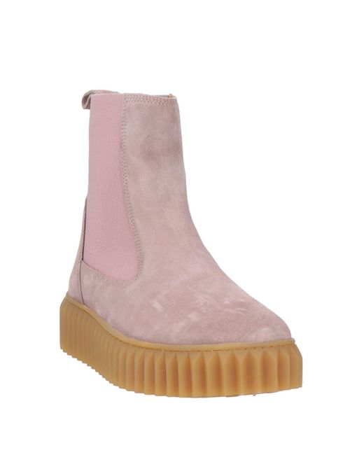 Voile Blanche Pink Ankle Boots