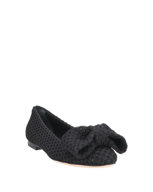 Agl Attilio Giusti Leombruni Black Ballet Flats Textile Fibers