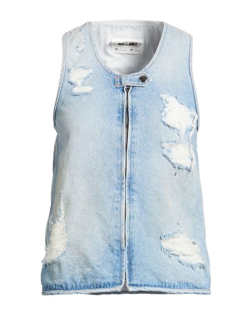 MM6 by Maison Margiela Blue Denim Outerwear Cotton