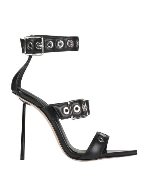 Le Silla Black Sandals Leather