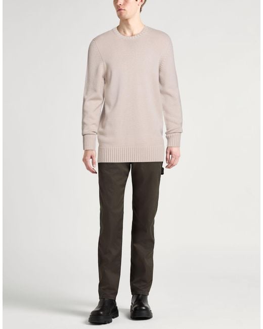 Drumohr White Sweater Merino Wool for men