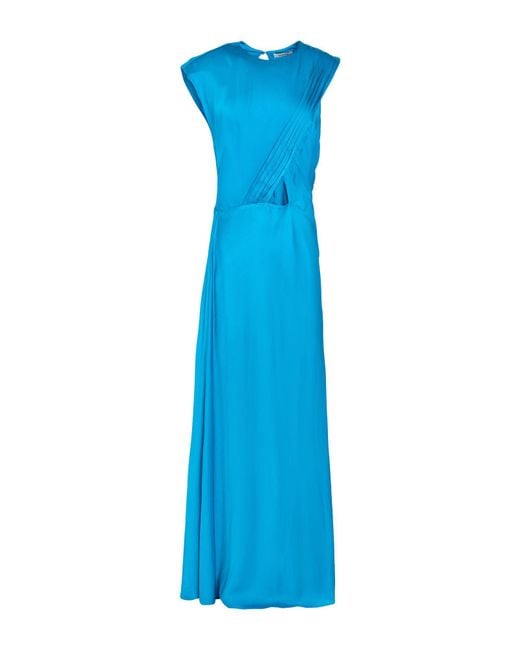 Sandro Blue Maxi Dress Viscose