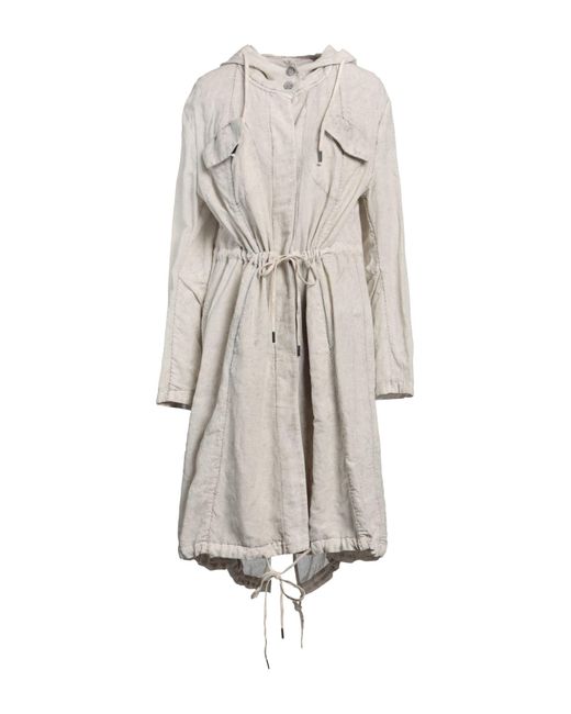 Masnada White Overcoat & Trench Coat