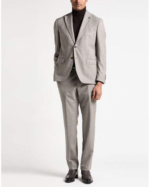 Paoloni Gray Suits for men