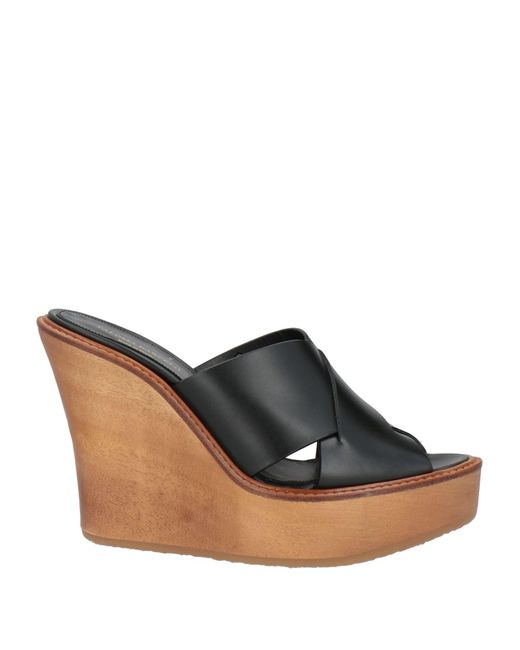 Paloma Barceló Brown Mules & Clogs Leather
