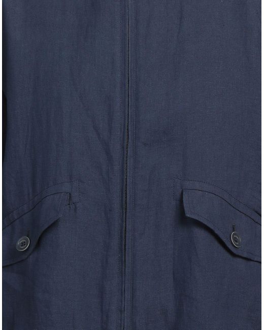 Herno Blue Jacket Linen, Polyimide, Elastane for men