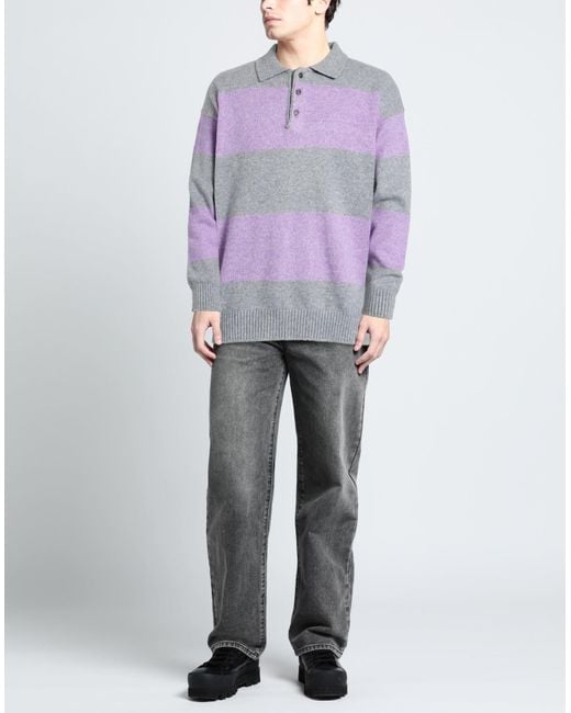 Amish Supplies Purple Sweater Polyamide, Viscose for men