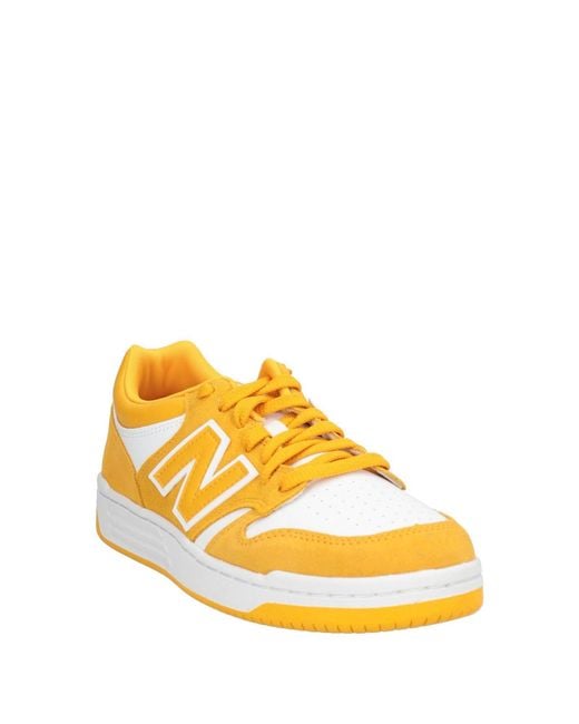 New Balance Yellow B480 Sneakers Leather, Synthetisches Material for men