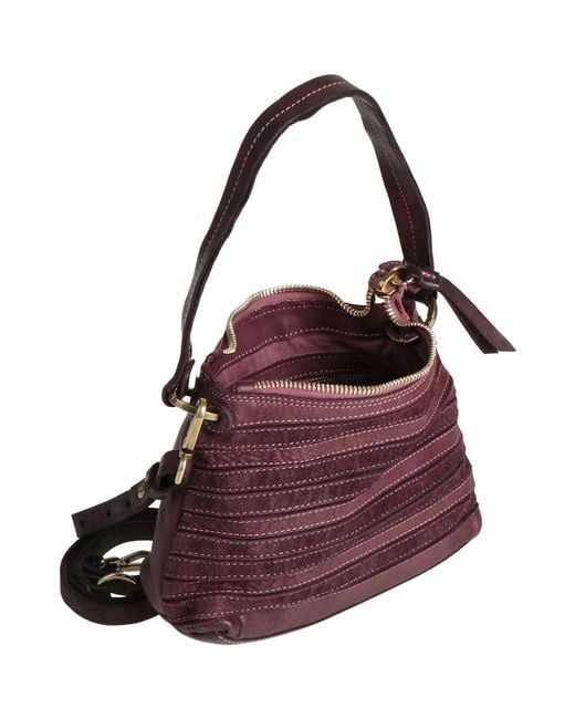 Caterina Lucchi Purple Handbag Calfskin