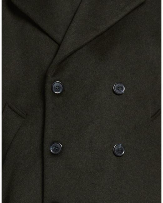 Saucony Black Dark Coat Wool, Polyester for men