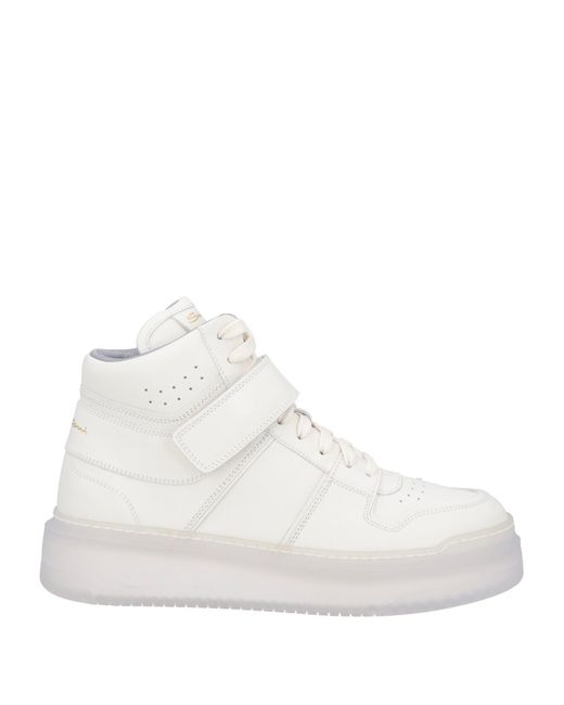 Santoni White Trainers