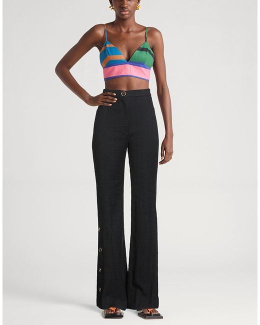 Patou Black Pants Cotton, Polyamide, Elastane