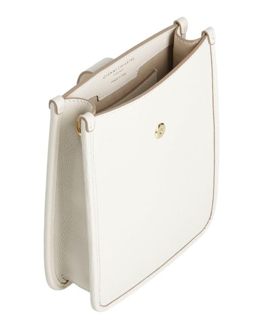 Gianni Chiarini White Ivory Cross-Body Bag Leather