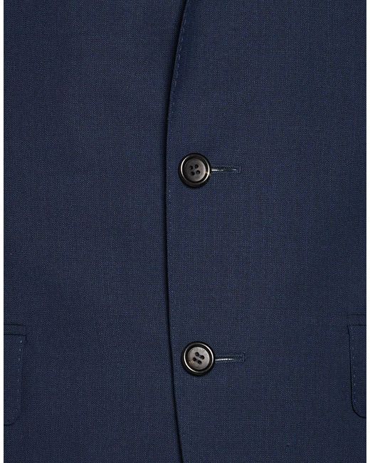 Canali Blue Suit Wool for men