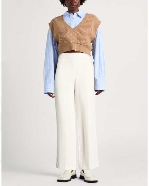 P.A.R.O.S.H. White Pants Polyester