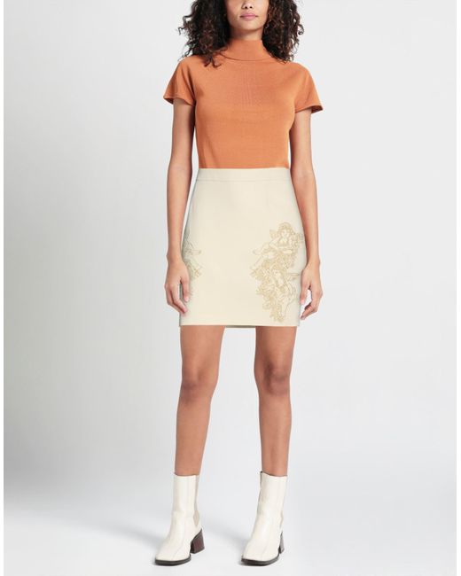 Moschino Natural Mini Skirt
