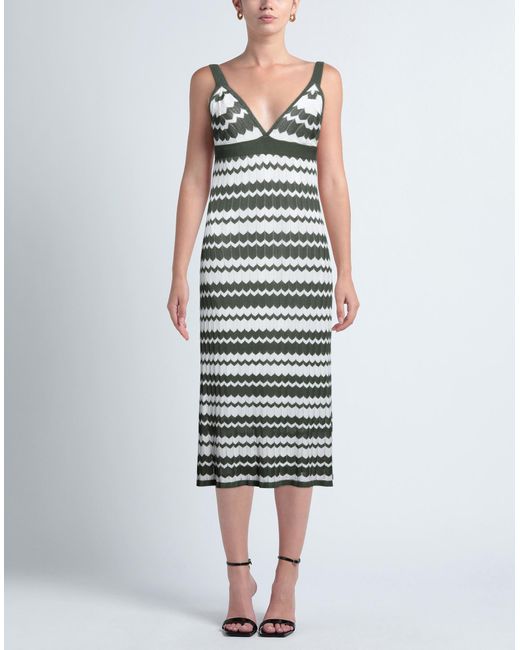 P.A.R.O.S.H. White Midi Dress