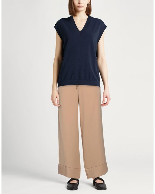 .., merci italia Natural Camel Pants Polyester, Viscose