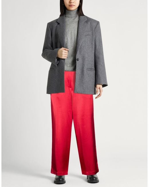 Gentry Portofino Red Pants Viscose, Wool