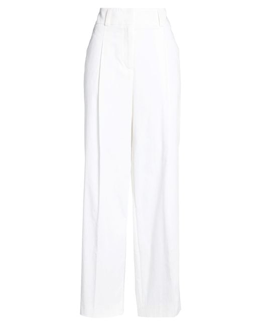 Peserico White Pants Cotton, Elastane