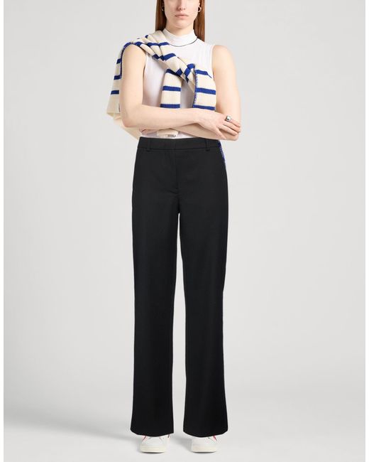Moschino Black Pants Wool, Polyester