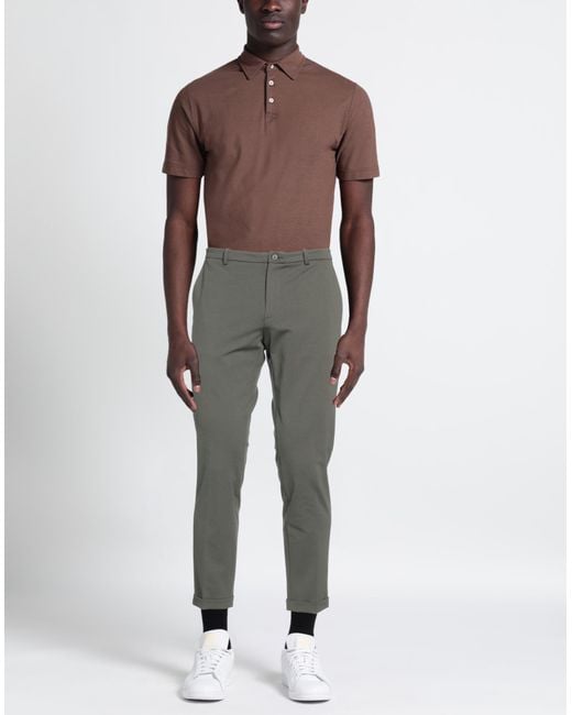 Hōsio Gray Pants Cotton, Polyamide, Elastane for men