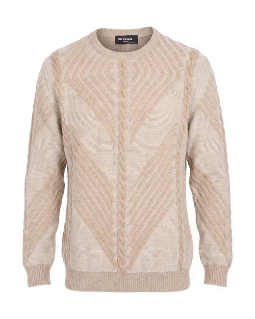 Pullover Kiton de hombre de color Natural