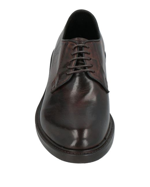Pawelk's Brown Lace-Up Shoes Leather