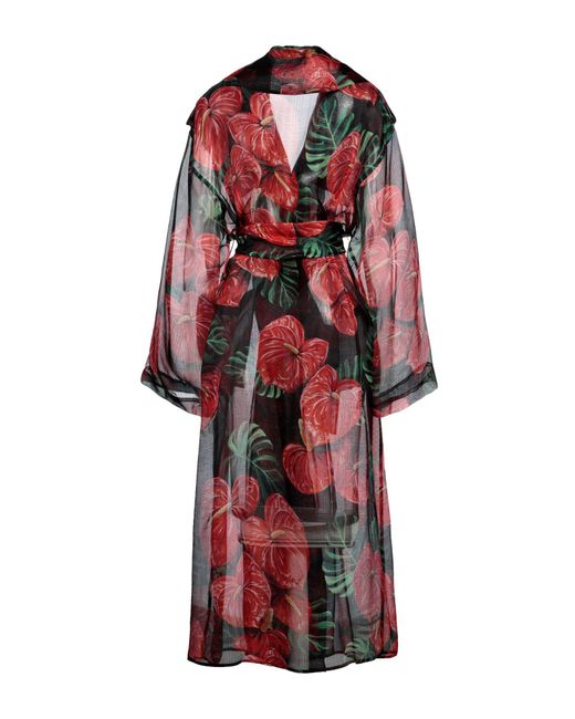 Dolce & Gabbana Red Overcoat & Trench Coat