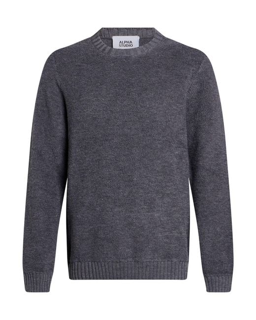 Alpha Studio Blue Jumper for men