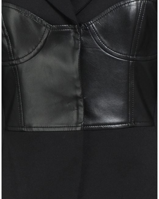 SIMONA CORSELLINI Black Blazer Viscose, Polyamide, Elastane