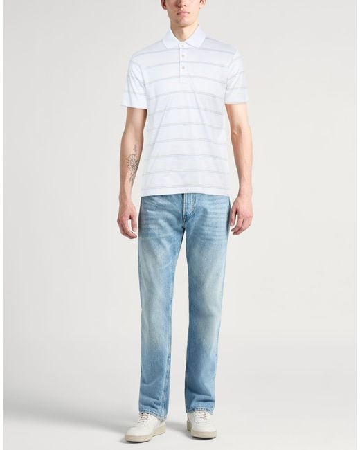 Paul & Shark White Polo Shirt Cotton for men