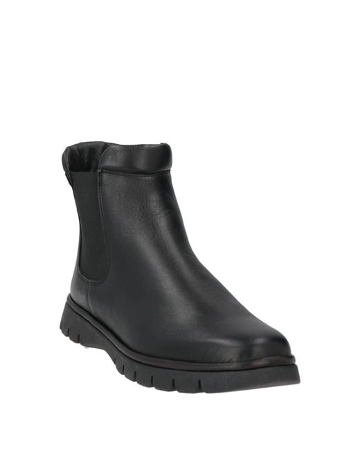 The Flexx Black Ankle Boots Leather