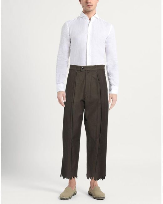 EBIT Gray Pants Cotton for men