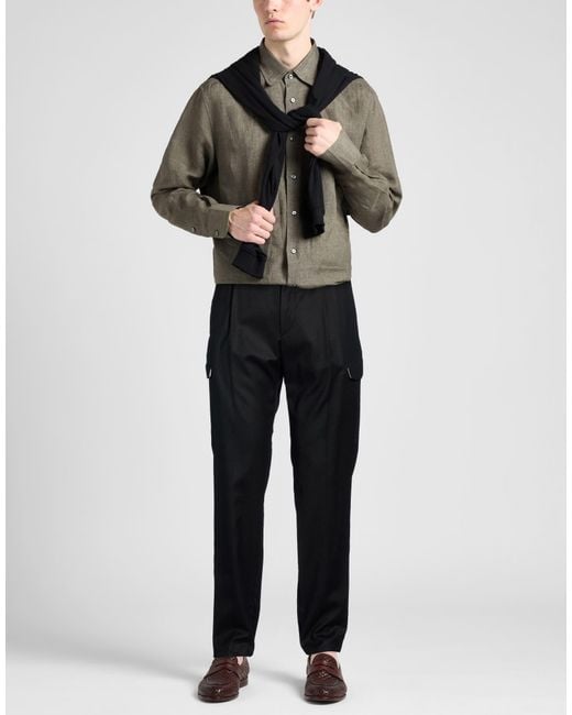 Tagliatore Black Pants for men