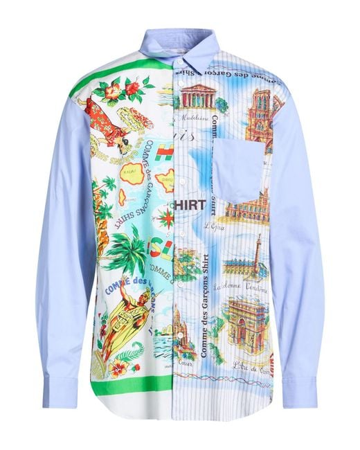 Comme des Garçons Blue Light Shirt Cotton for men
