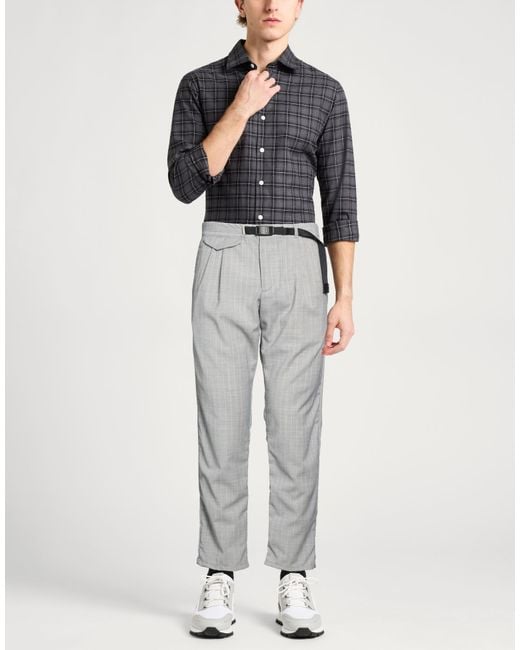 White Sand Gray Light Pants Polyester, Virgin Wool, Elastane for men