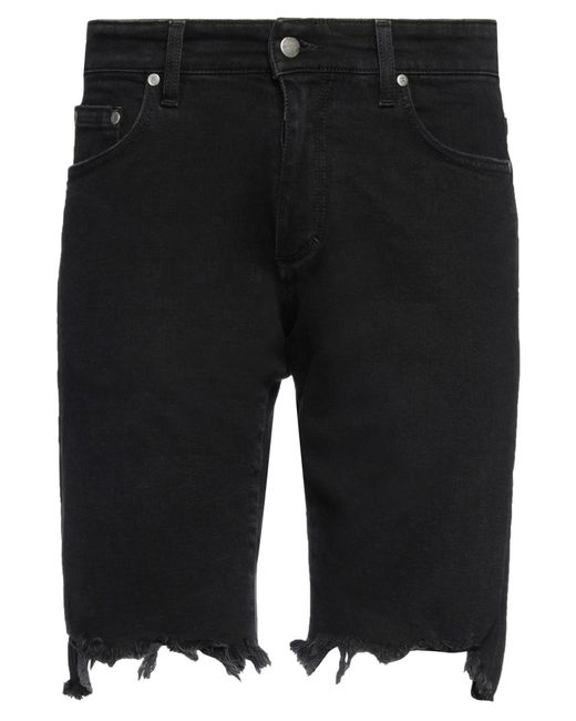 Represent Black Denim Shorts for men