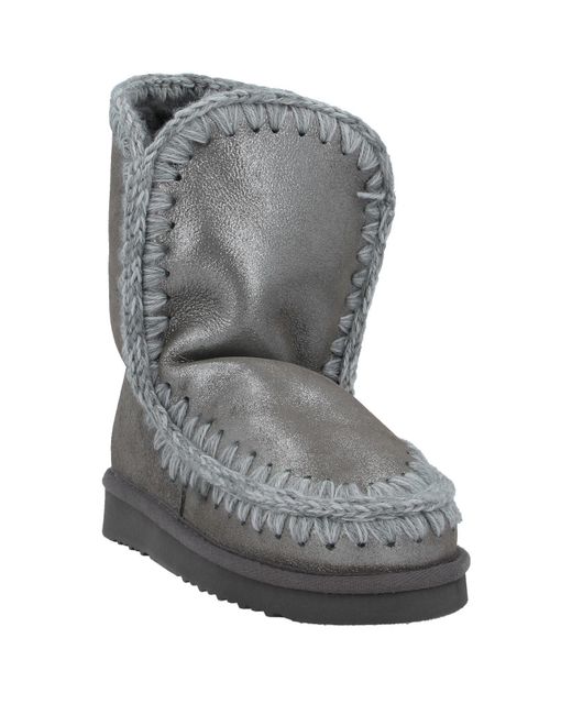Mou Gray Ankle Boots