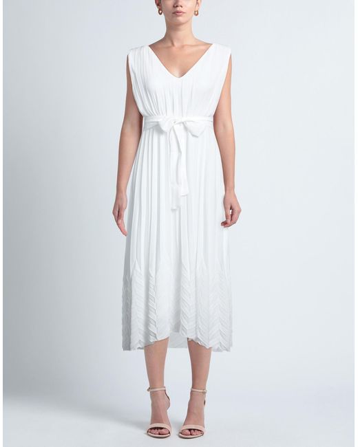 Kaos White Midi Dress