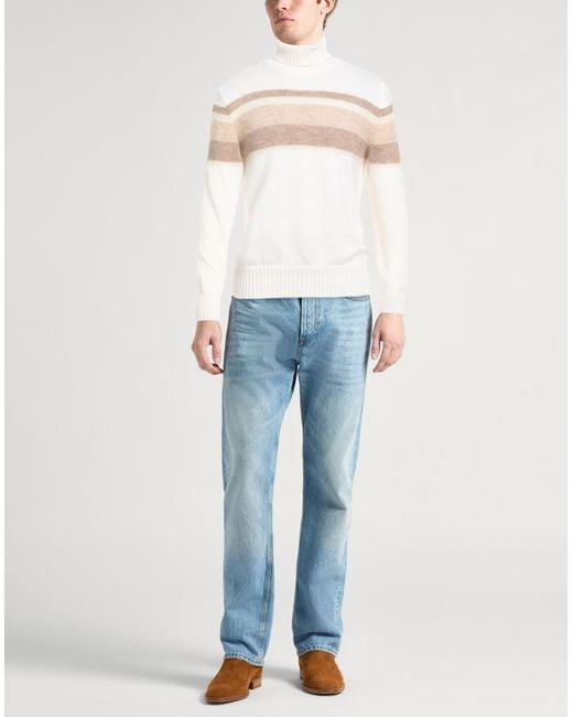 Malo White Turtleneck for men