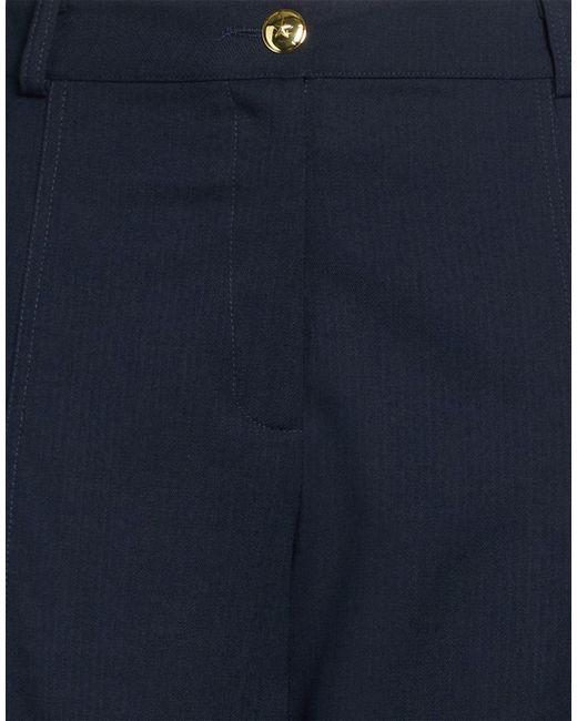 Pinko Blue Pants Polyester, Wool, Elastane