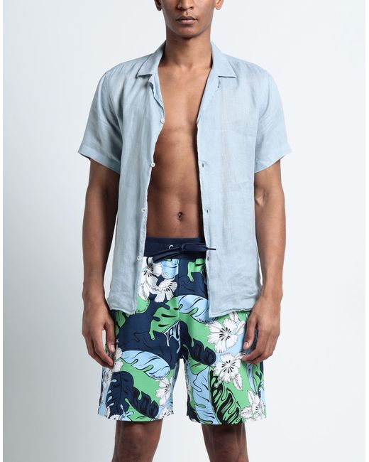 Moschino Blue Beach Shorts And Trousers for men