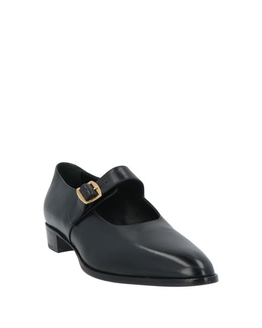 Bally Black Ballet Flats Leather