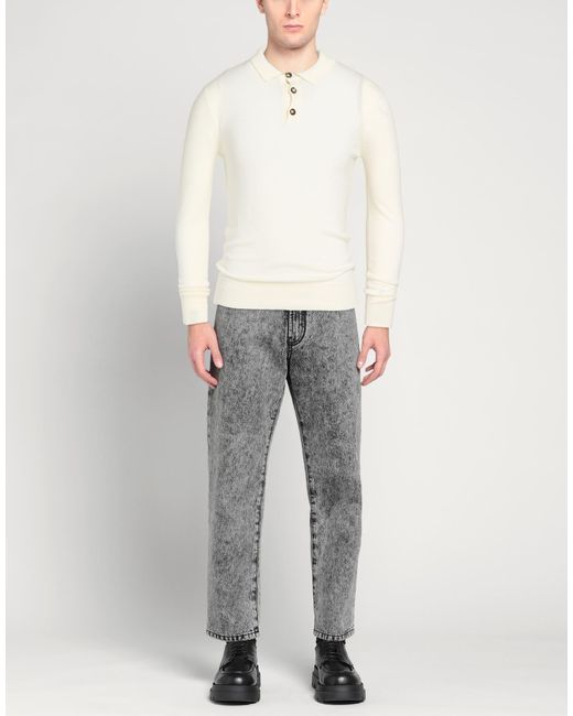 White Wise White Jumper for men