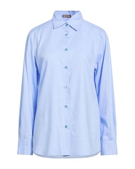 Maliparmi Blue Shirt Cotton