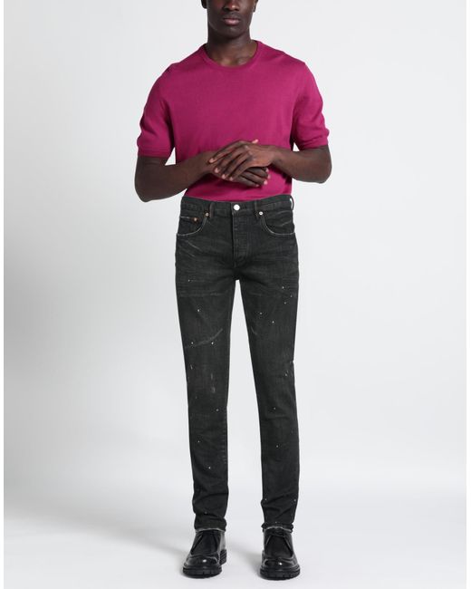 Purple Black Jeans for men